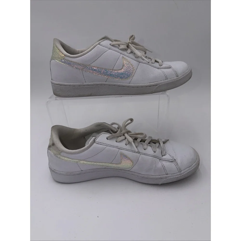 Nike Women Tennis Classic 844940 100 Women‎ 8 Shiney Cute  Hologra Sparkle White